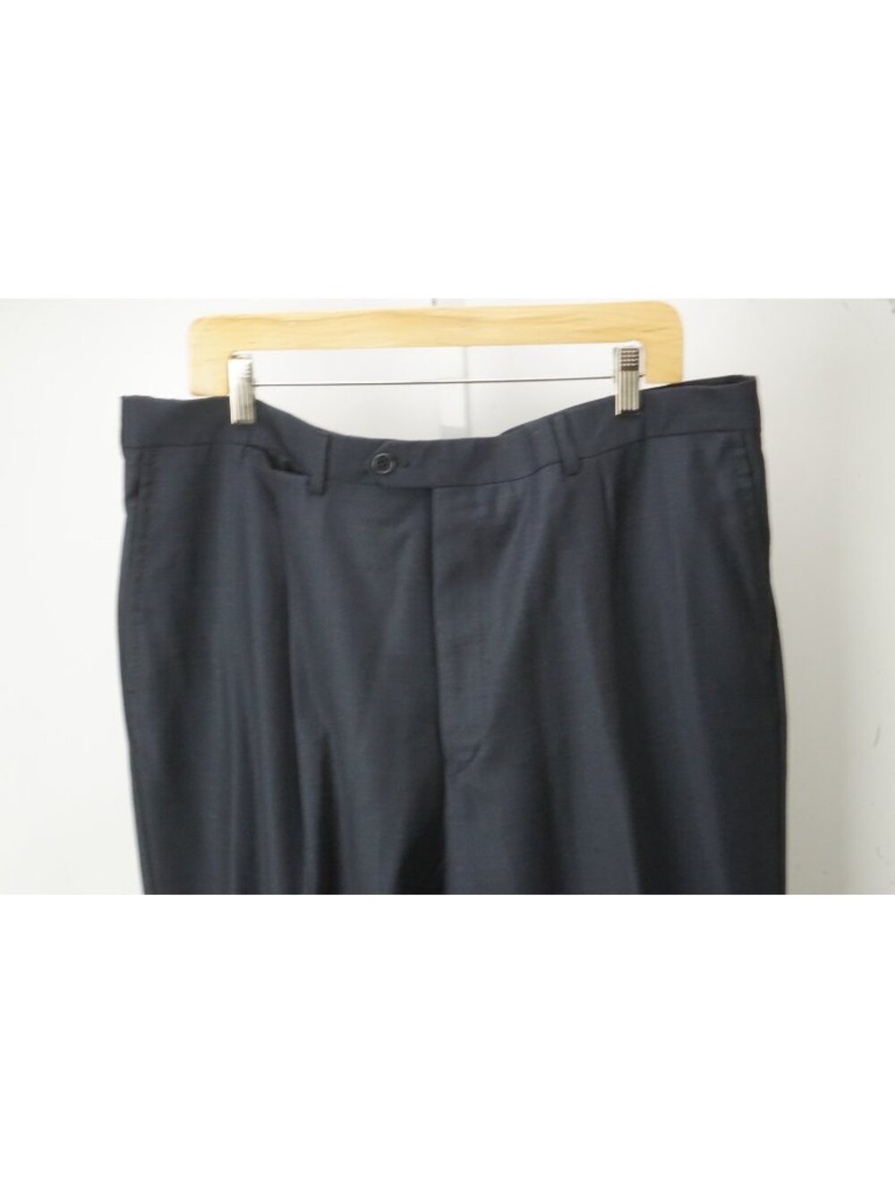 Isaia Blue Plaid Wool Dress Pants Sz 58 EU New Without Tags